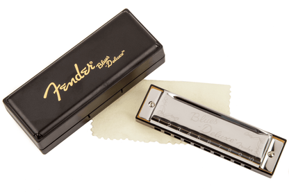 Fender Blues Deluxe 10‑Hole Diatonic Harmonica – Multiple Keys