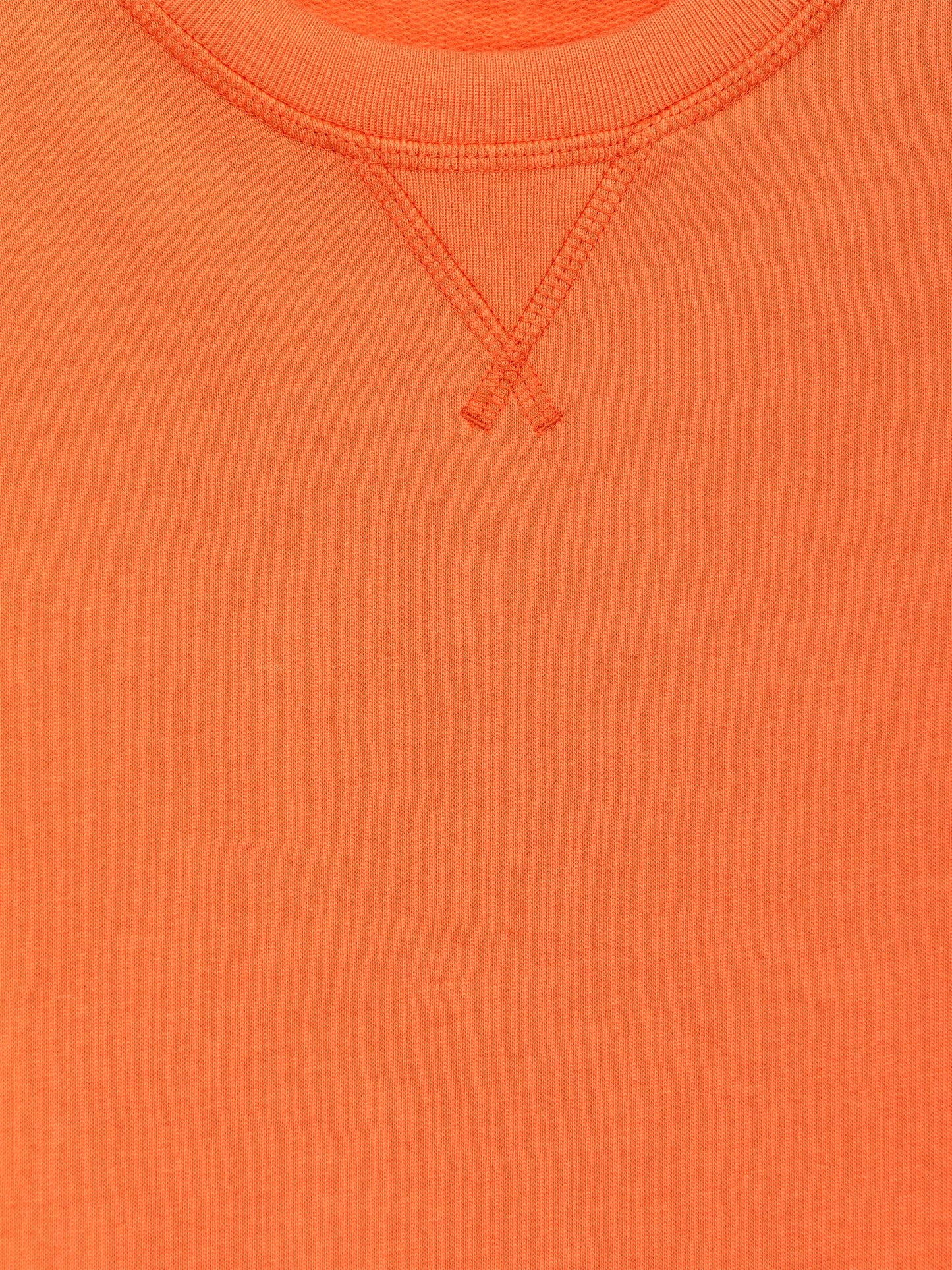 Children's Soft Orange French Terry Sweatshirt - Comfortable Everyday Cotton Top