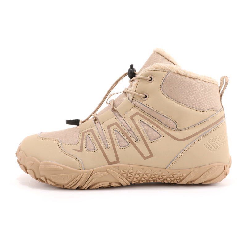 SafariTrek® High‑Top Barefoot Boots with Waterproof Soft‑Fleece Lining