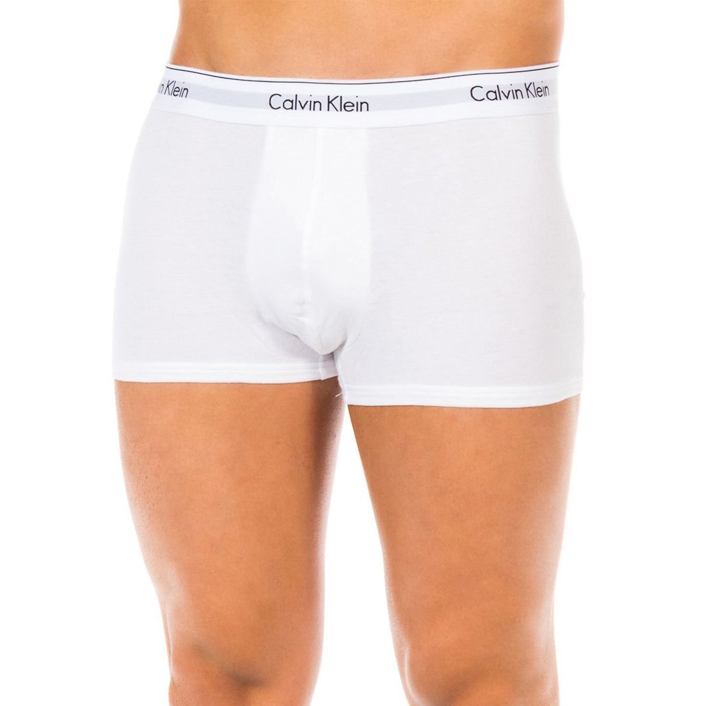Calvin Klein Men's Classic White Cotton Stretch 3-Pack Boxer Briefs