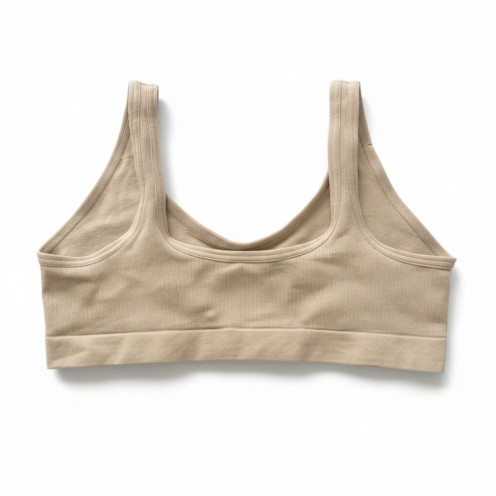 Hanes Girls'  Seamless Bra - beige small  Wide Strap
