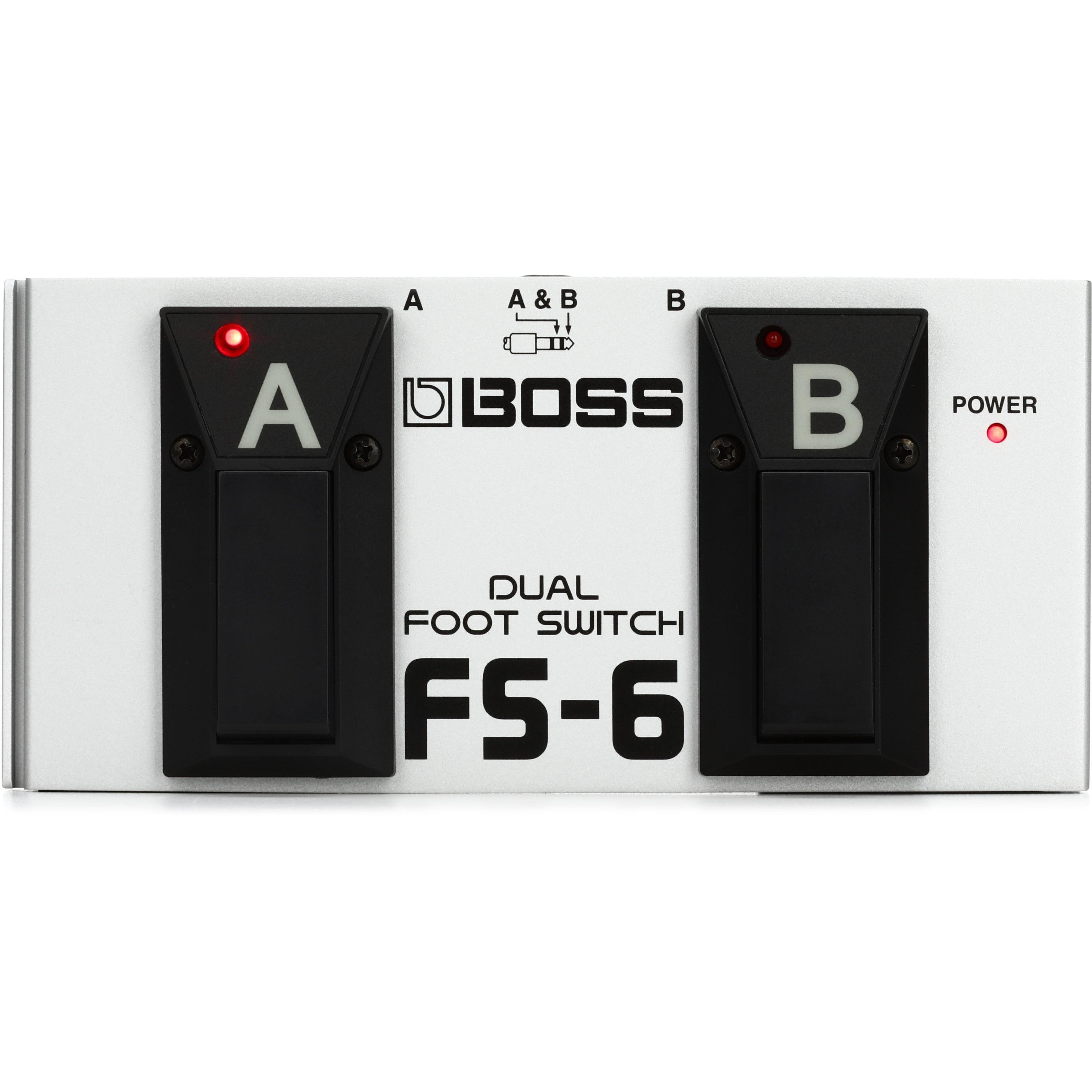 BOSS FS-6 Dual Footswitch: Latching/Momentary Control for Guitar Effects Pedals