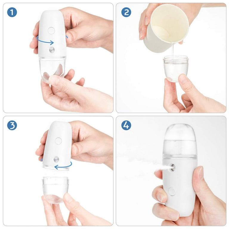 Electric Fine Mist Spray Bottle – Portable Refillable Mini