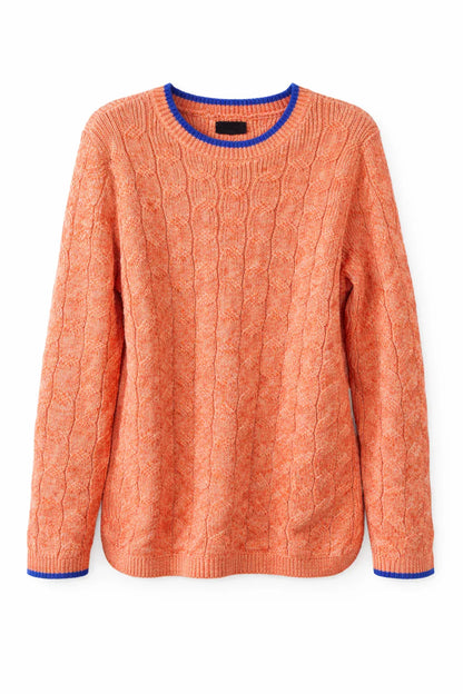 Lands' End Women's Petite Cotton Cable Knit Drifter Jumper - Gomix Brands Outlet