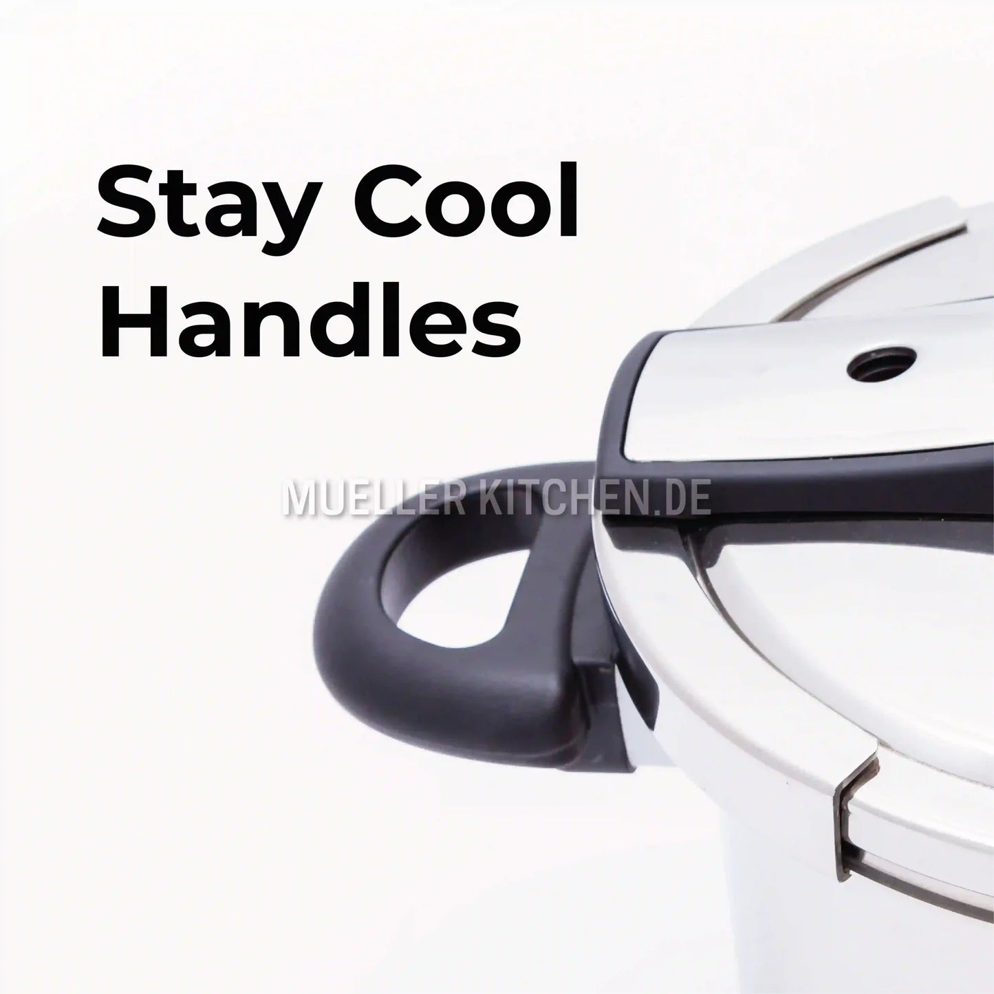 Premium 6L Stainless Steel Pressure Cooker with Dual Pressure Settings