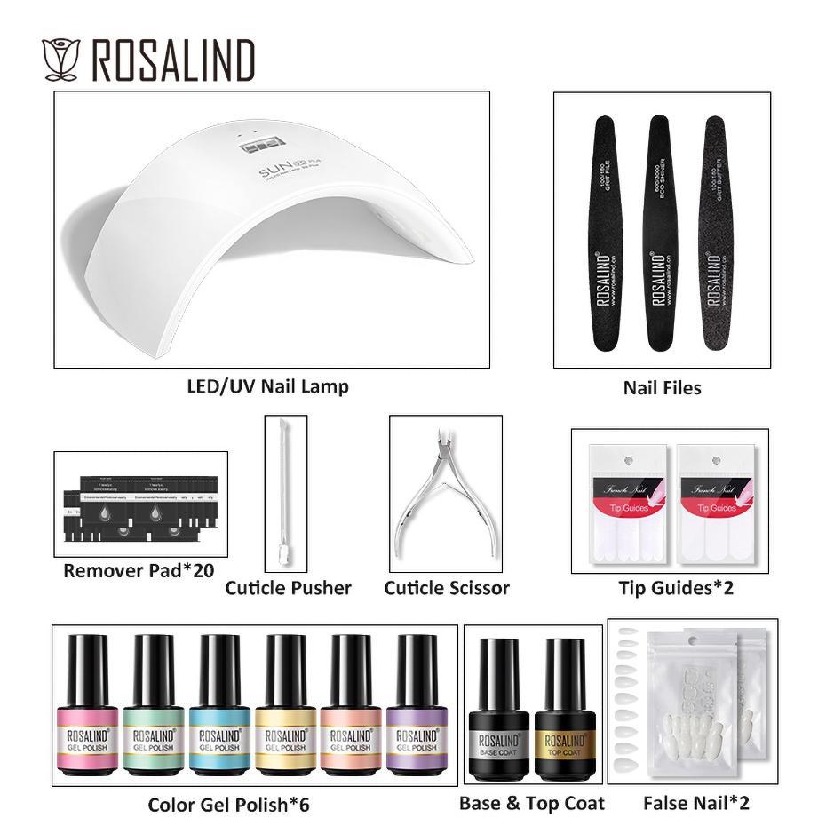 ROSALIND Professional All-in-One Manicure Set with LED/UV Lamp