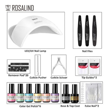 ROSALIND Professional All-in-One Manicure Set with LED/UV Lamp