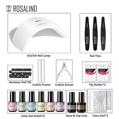ROSALIND Professional All-in-One Manicure Set with LED/UV Lamp