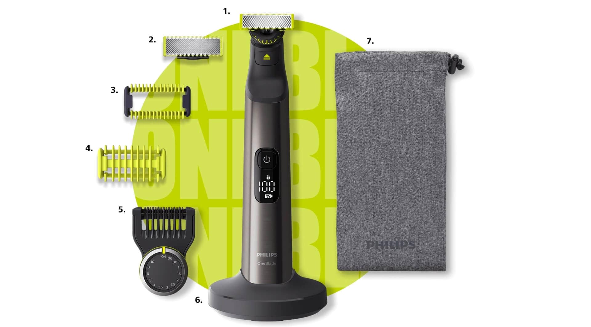 Philips OneBlade Pro 360 Face & Body Trimmer Shaver QP6551/17