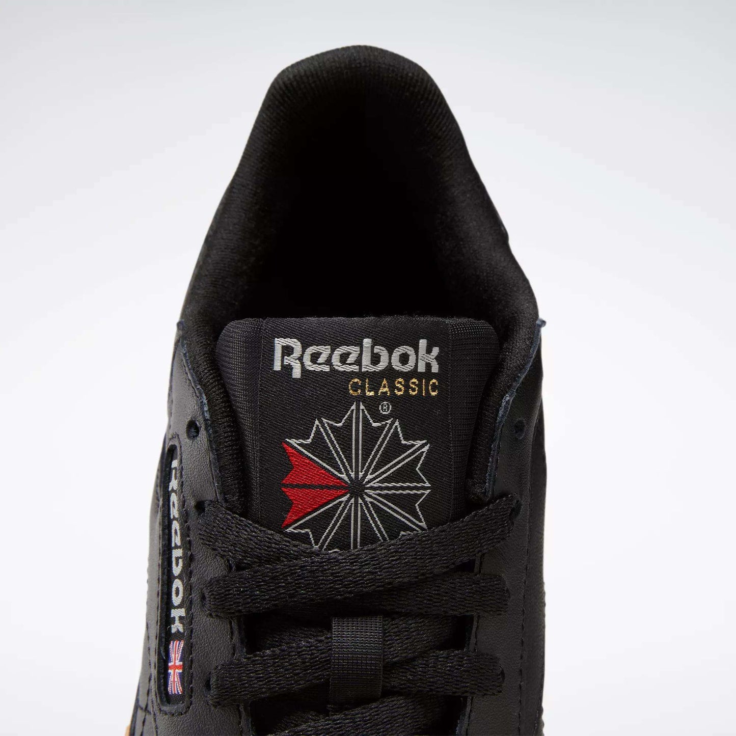 Reebok Women's Classic Leather Shoes Black Grey Gum Sole