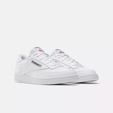 Reebok Club C 85 Men's White Leather Tennis‑Inspired Sneakers