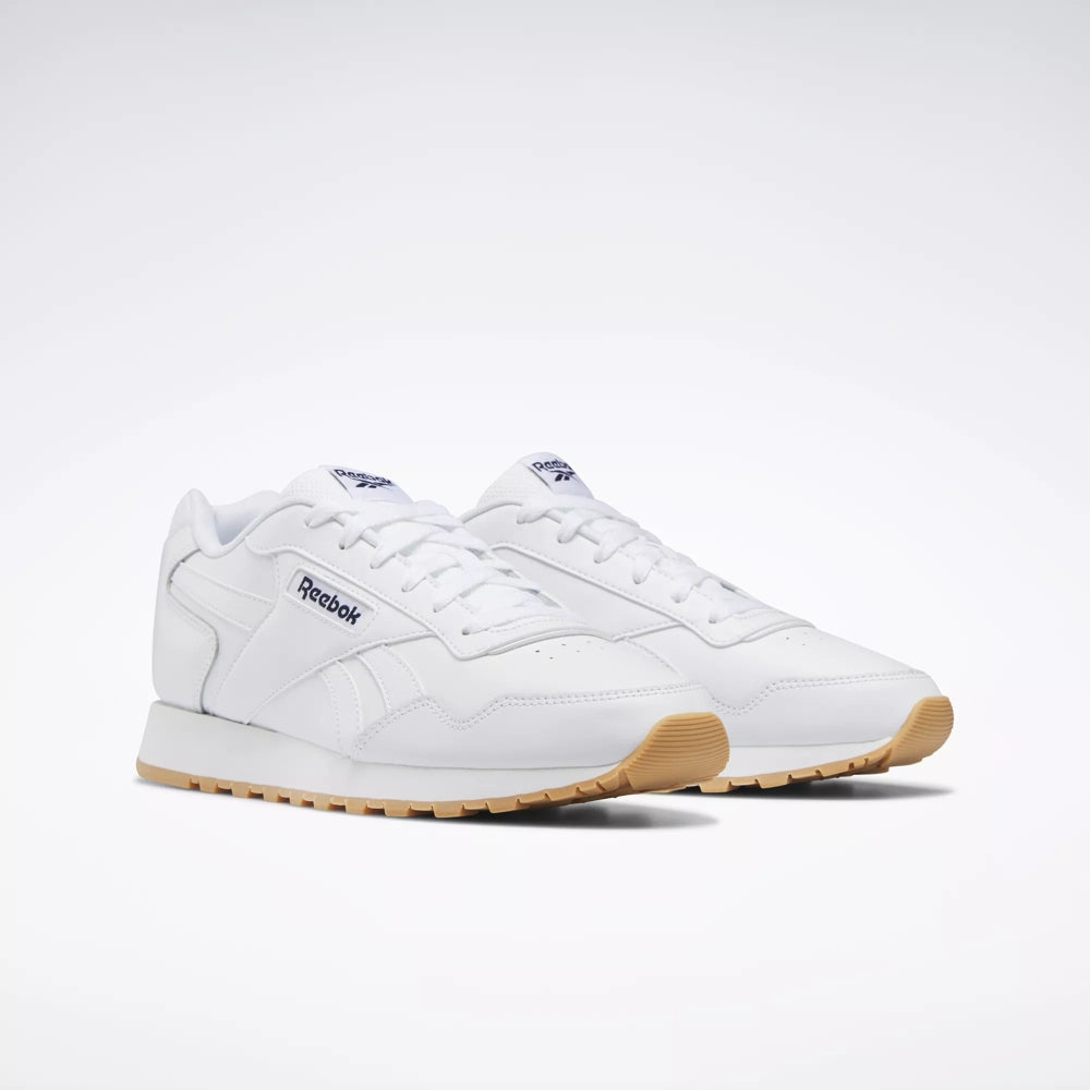 Reebok Glide Men's White Leather Low-Profile Sneaker Shoe