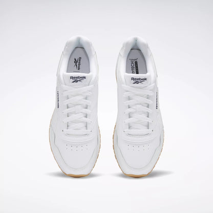 Reebok Glide Men's White Leather Low-Profile Sneaker Shoe