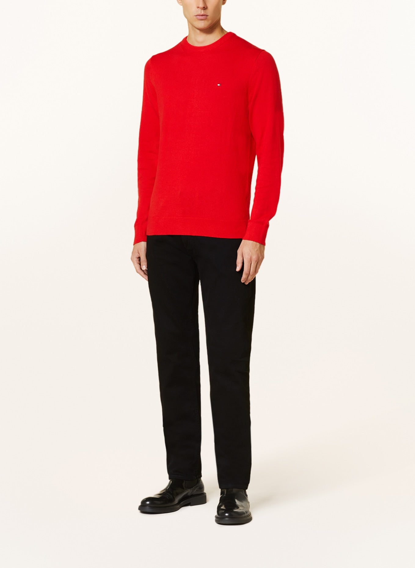 Men's Tommy Hilfiger Straight Fit Detroit Black Denim Jeans with Stretch