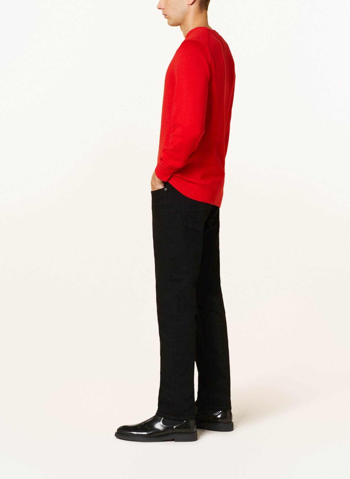 Men's Tommy Hilfiger Straight Fit Detroit Black Denim Jeans with Stretch