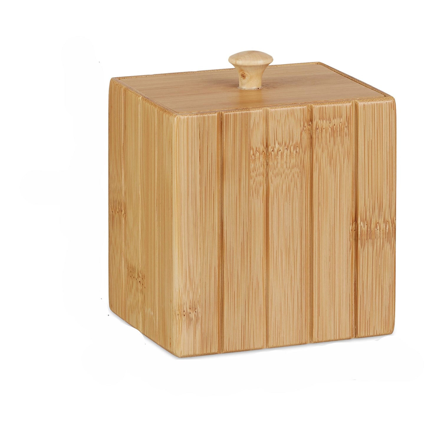 Natural Bamboo Wooden Storage Box with Lid for Home Organization