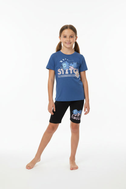Disney Stitch Girls' Short Pajamas