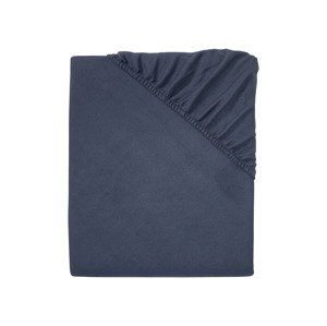 LIVARNO Home Soft Fleece Fitted Sheet 140-160x200 cm, Recycled Polyester, White