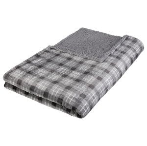 LIVARNO Home Ultra Soft Blue Recycled Polyester Blanket 150x200cm, Plush Backing