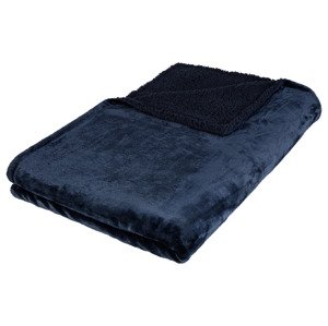 LIVARNO Home Ultra Soft Blue Recycled Polyester Blanket 150x200cm, Plush Backing