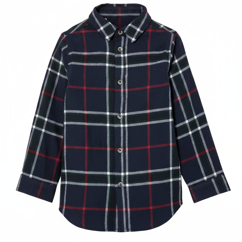 Lupilu Boys' Flannel Shirt 116 Navy Blue