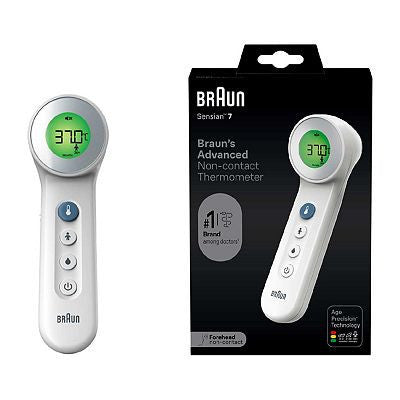 Braun Sensian 7 Touch‑Free Forehead Thermometer with Age Precision