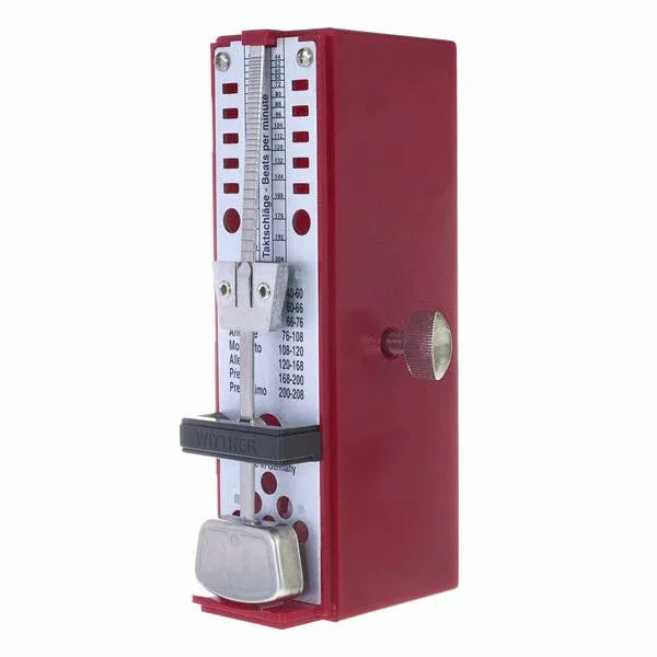 Wittner Super Mini 884 Mechanical Metronome - Ruby Red Plastic Casing - Gomix Brands Outlet