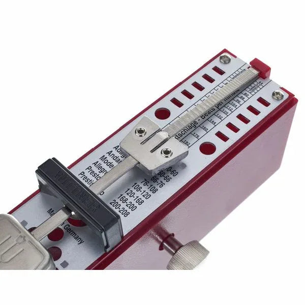 Wittner Super Mini 884 Mechanical Metronome - Ruby Red Plastic Casing - Gomix Brands Outlet