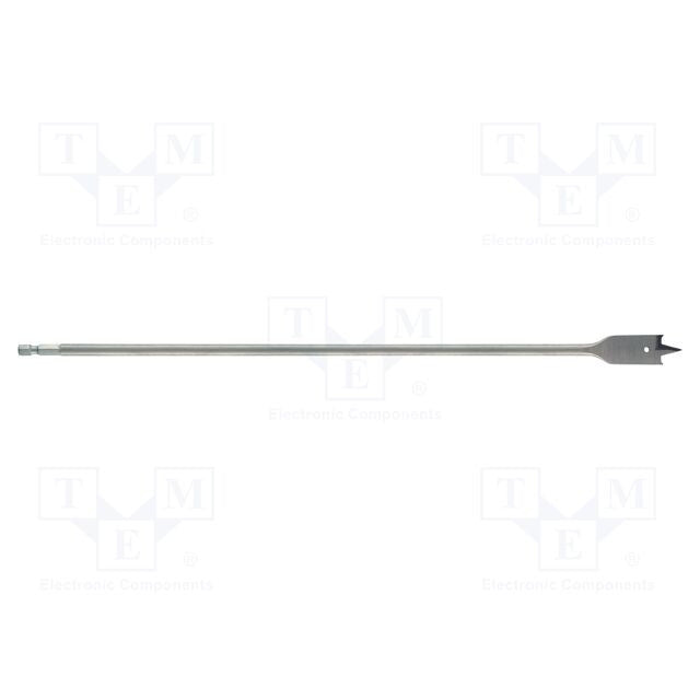 ALPEN-MAYKESTAG 20mm x 400mm Wood Feather Drill Bit, Steel CV, 1/4-inch Shank