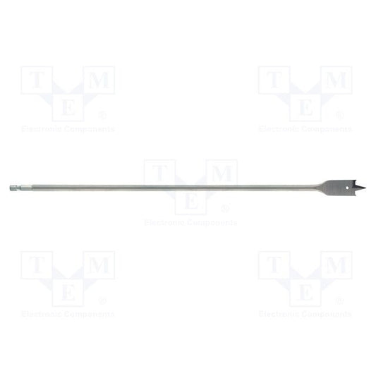 ALPEN-MAYKESTAG 20mm x 400mm Wood Feather Drill Bit, Steel CV, 1/4-inch Shank