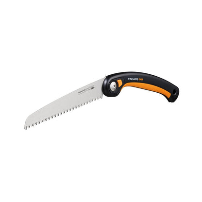 Fiskars Plus SW69 Folding Saw: Durable 8-Inch Power-Tooth Blade for Garden Pruning