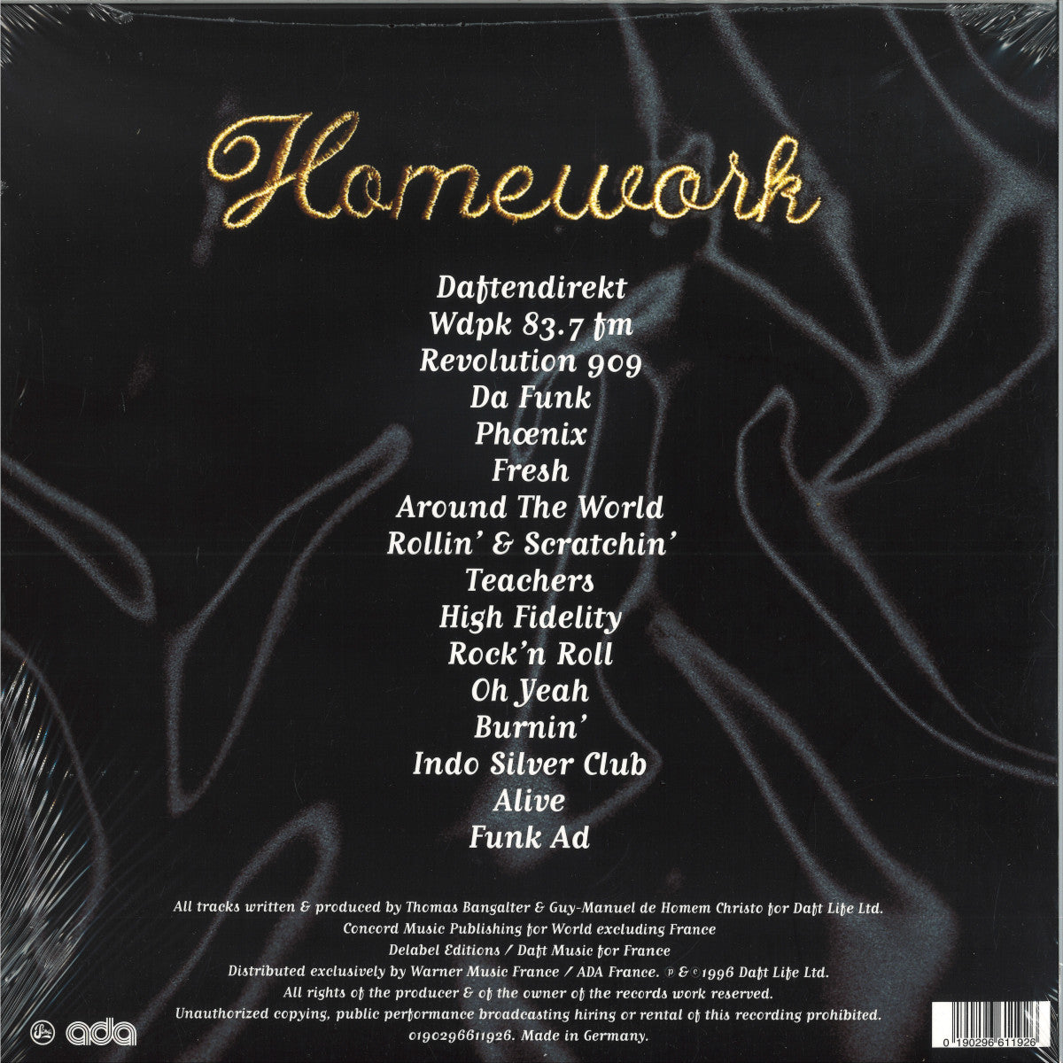 Daft Punk Homework 2x12 Inch Vinyl LP Essential Electronic Dance Music
