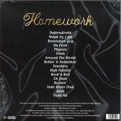 Daft Punk Homework 2x12 Inch Vinyl LP Essential Electronic Dance Music