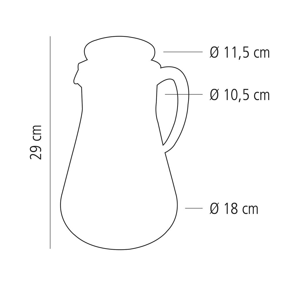 Elegant Stainless Steel Juice Water Pitcher with Ice Tube