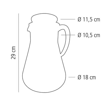 Elegant Stainless Steel Juice Water Pitcher with Ice Tube