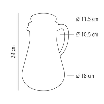 Elegant Stainless Steel Juice Water Pitcher with Ice Tube