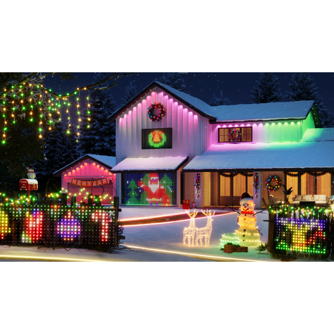 Govee RGBIC LED Net Lights for Bushes Outdoor Garden Decor Smart App Control