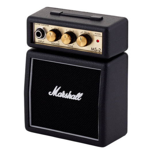 Marshall MS2 Black Micro Guitar Amplifier Portable Battery-Powered Practice Amp