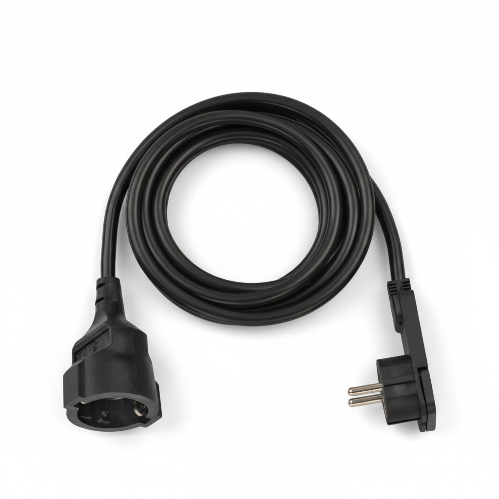 Brennenstuhl 3m Heavy Duty Black PVC Power Extension Cord