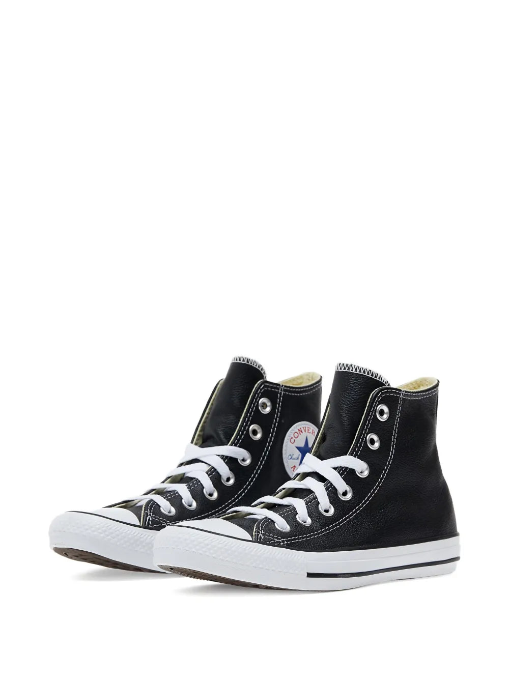 Converse Unisex Classic Black Canvas All Star Hi-Top Sneakers with Rubber Sole