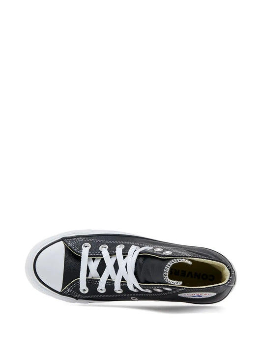 Converse Unisex Classic Black Canvas All Star Hi-Top Sneakers with Rubber Sole