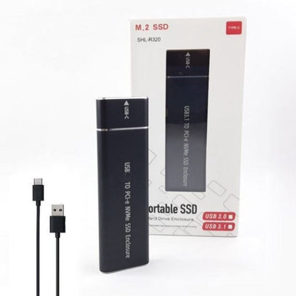 Portable SSD USB3.1 to M.2 Hard Drive Enclosure