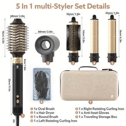5-in-1 Hair Dryer Brush and Volumizer Hype Air 5