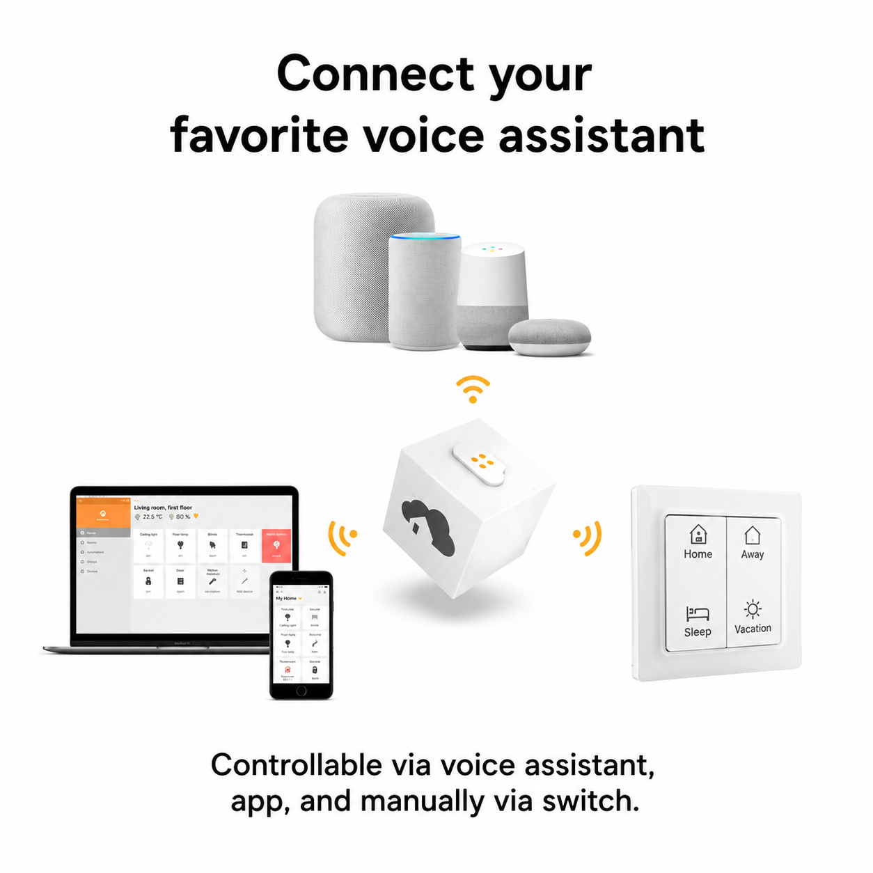 Homee Smart Home Hub Local Storage 5cm Cube