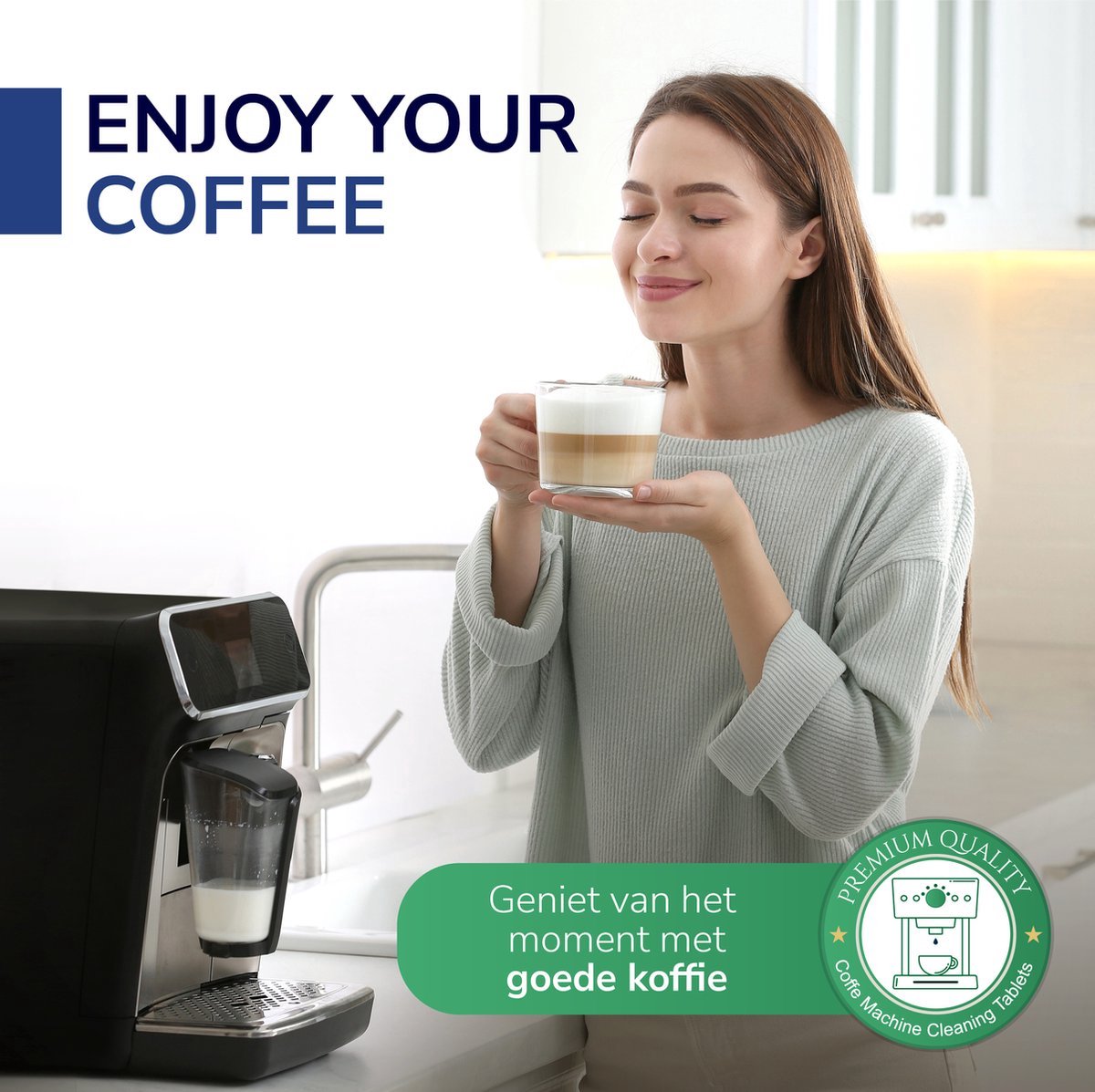Phosphate-Free Coffee Machine Cleaning Tablets 40 Pieces