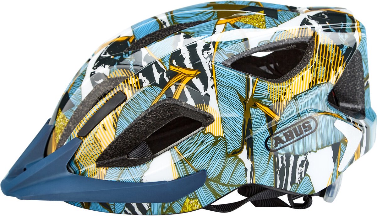 ABUS Aduro 2.0 Blue Palm Bike Helmet – Size S, Lightweight Ventilated Protection
