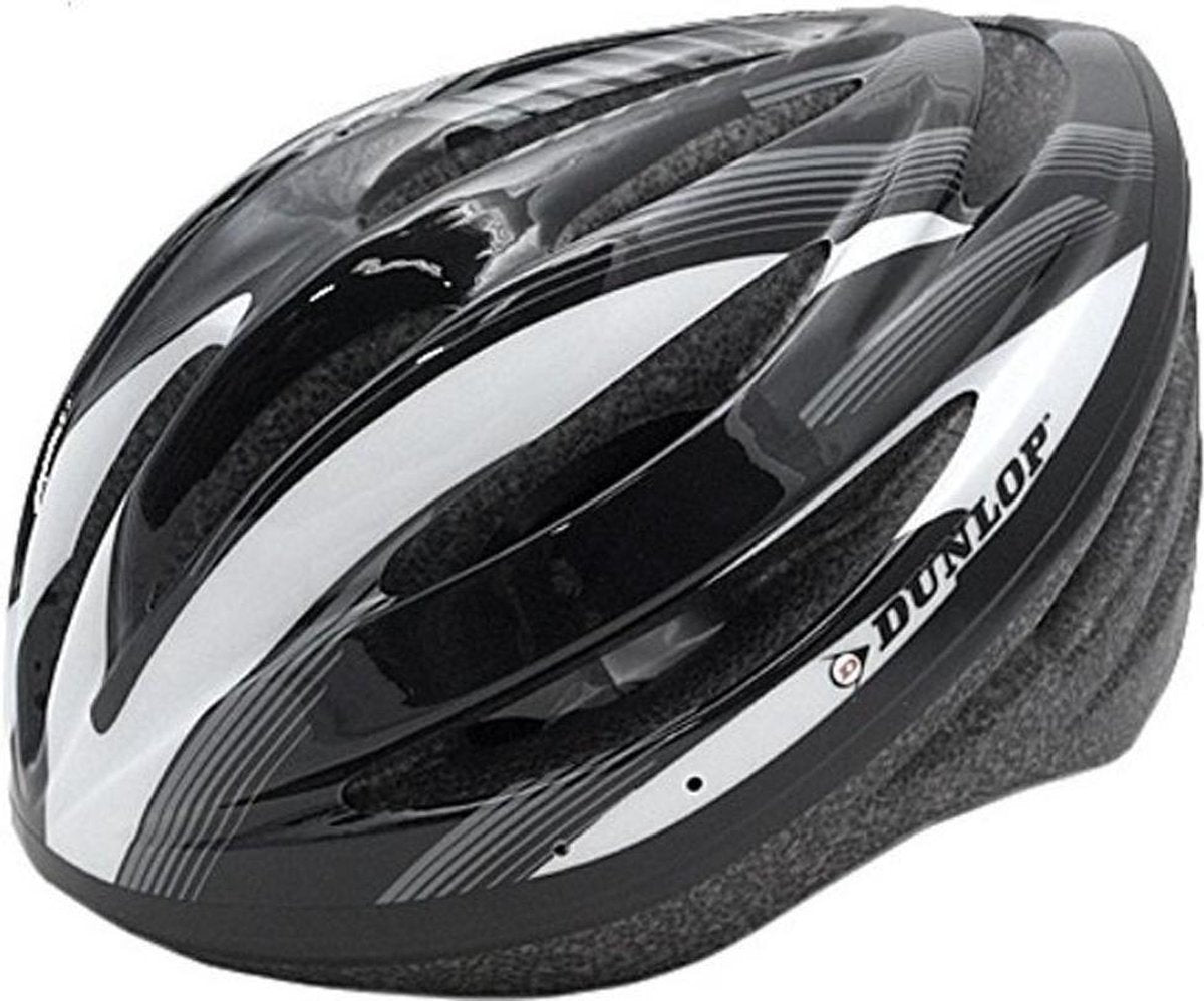 Dunlop HB13 Adult Bicycle Helmet Medium Black 58-61cm