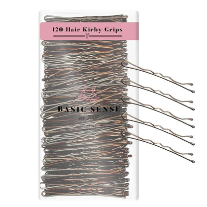 basic sense 120pc Wavy Kirby Metal Bobby Hair Pins Clips