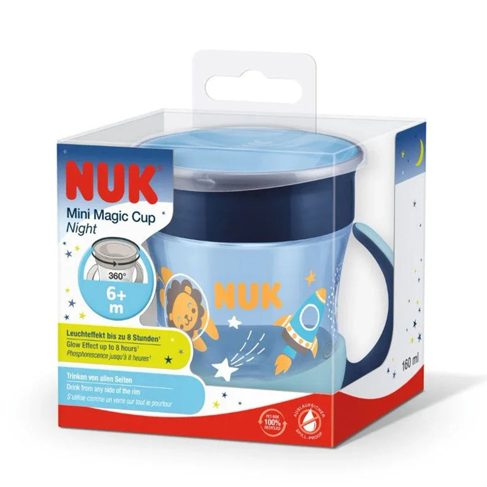 Nuk Mini Magic Cup Night Learning Mug 360 Handles 6 Months Plus 160ml - Gomix Brands Outlet