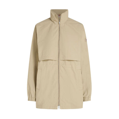 TOMMY HILFIGER Women's Windproof Stand-Up Collar Functional Jacket with Pockets